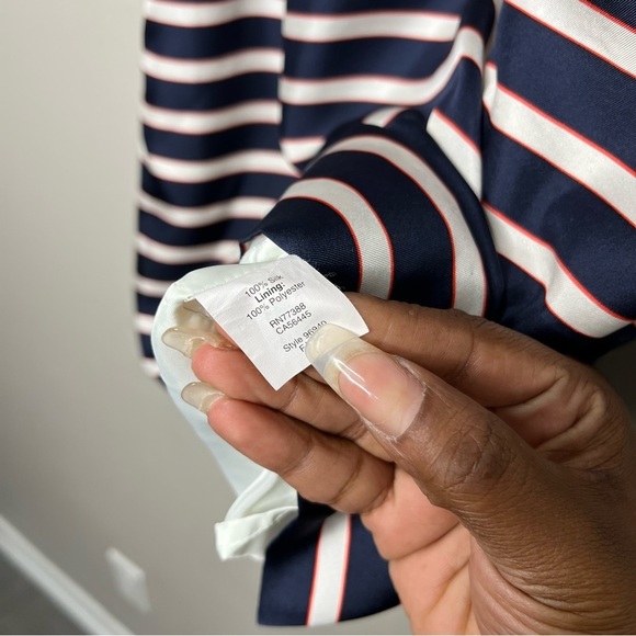 J. Crew Navy and White Striped Mini Dress💙❤️ - Picture 5 of 10